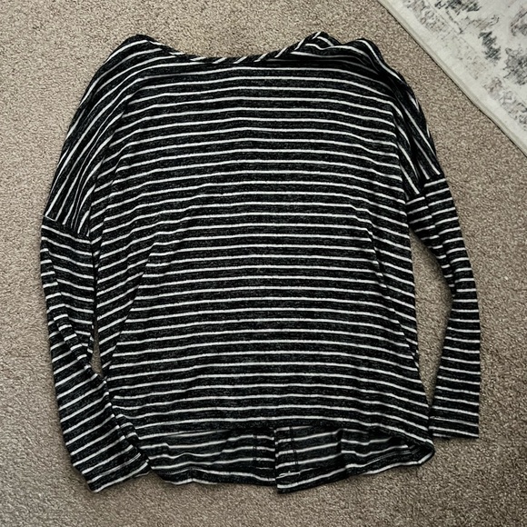 CJLA Striped Button Back Top - Picture 2 of 5